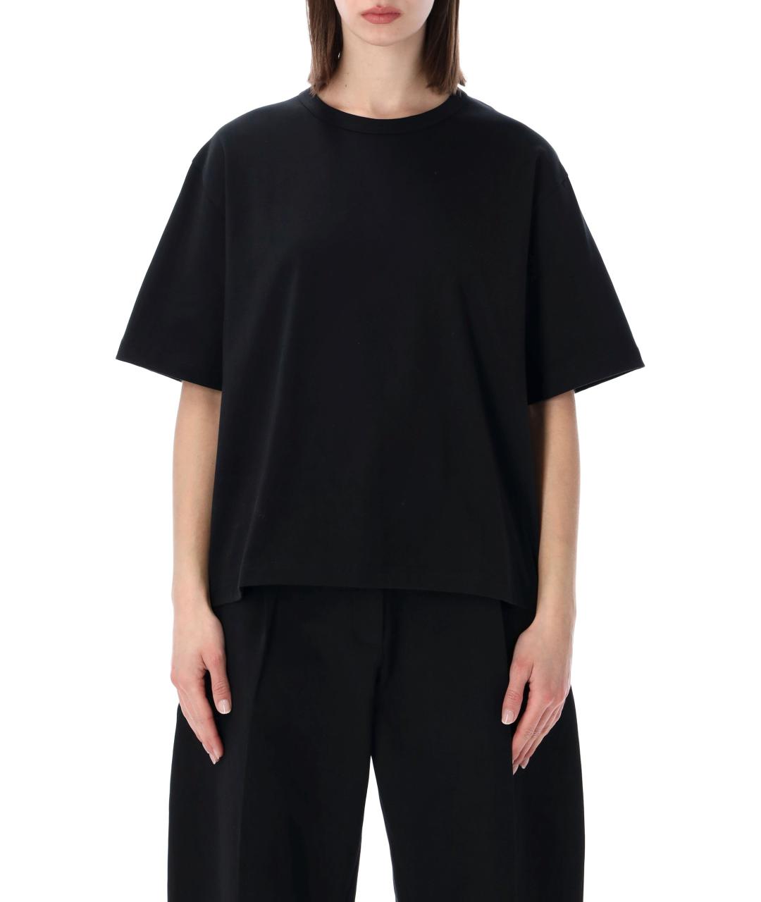 STUDIO NICHOLSON Черная хлопковая футболка, фото 1