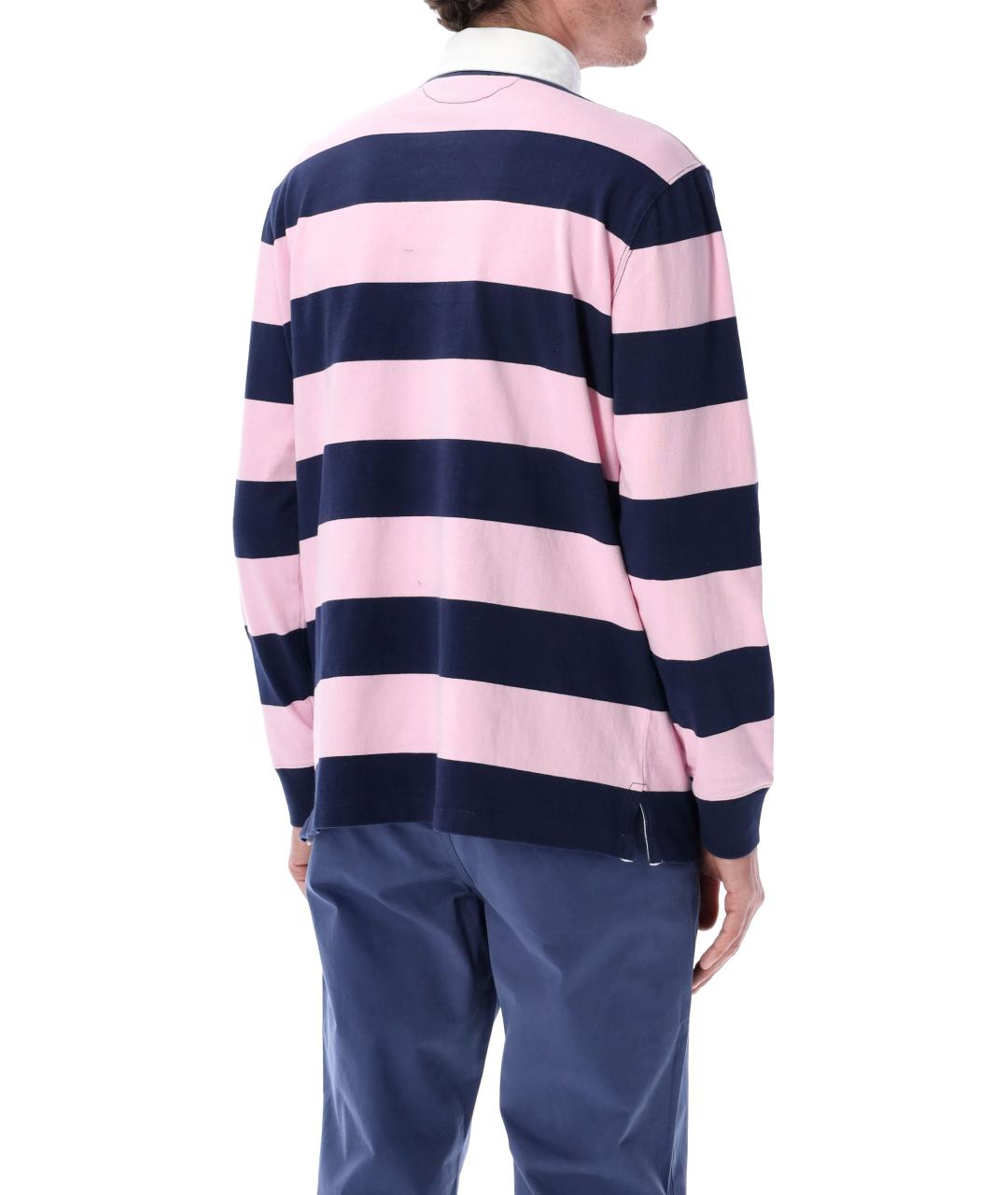 POLO RALPH LAUREN Мульти хлопковое поло с длинным рукавом, фото 2