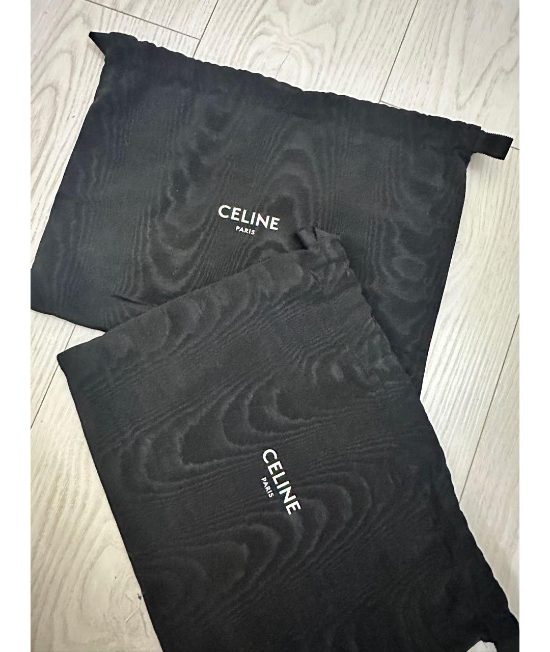 CELINE Черные кожаные ботинки, фото 7