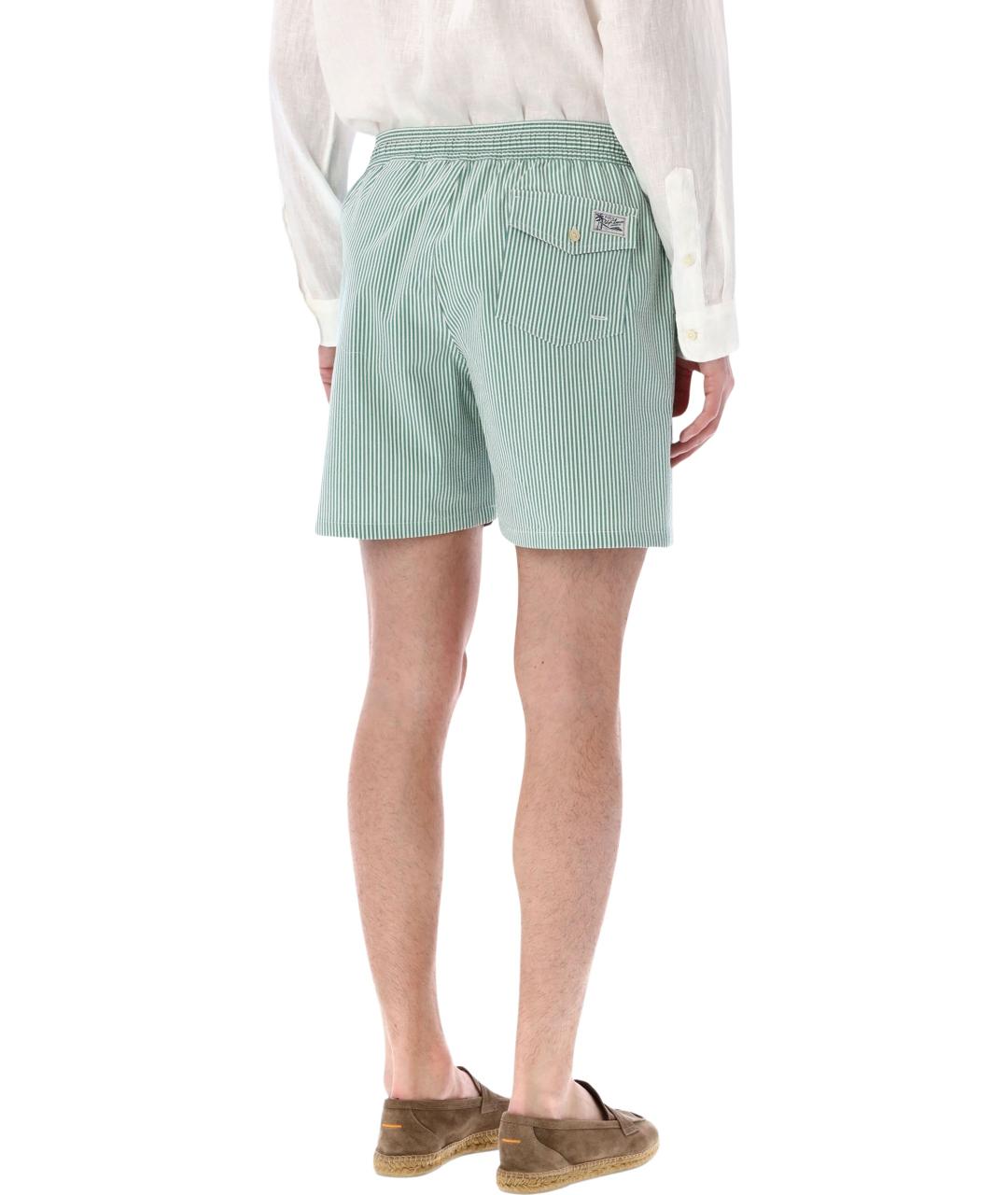 POLO RALPH LAUREN Зеленые хлопковые шорты, фото 2