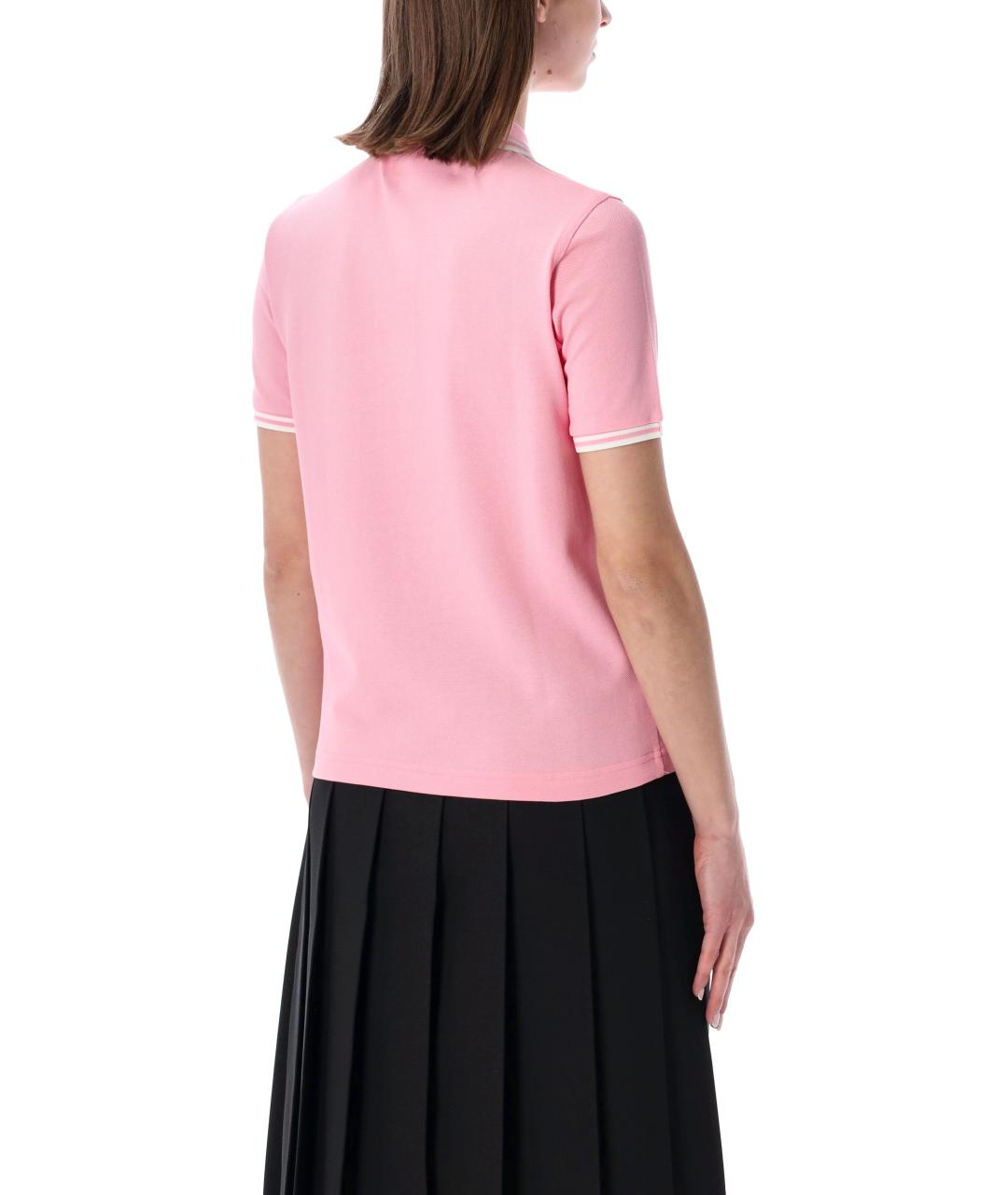 COMME DES GARÇONS Розовая хлопковая футболка, фото 2