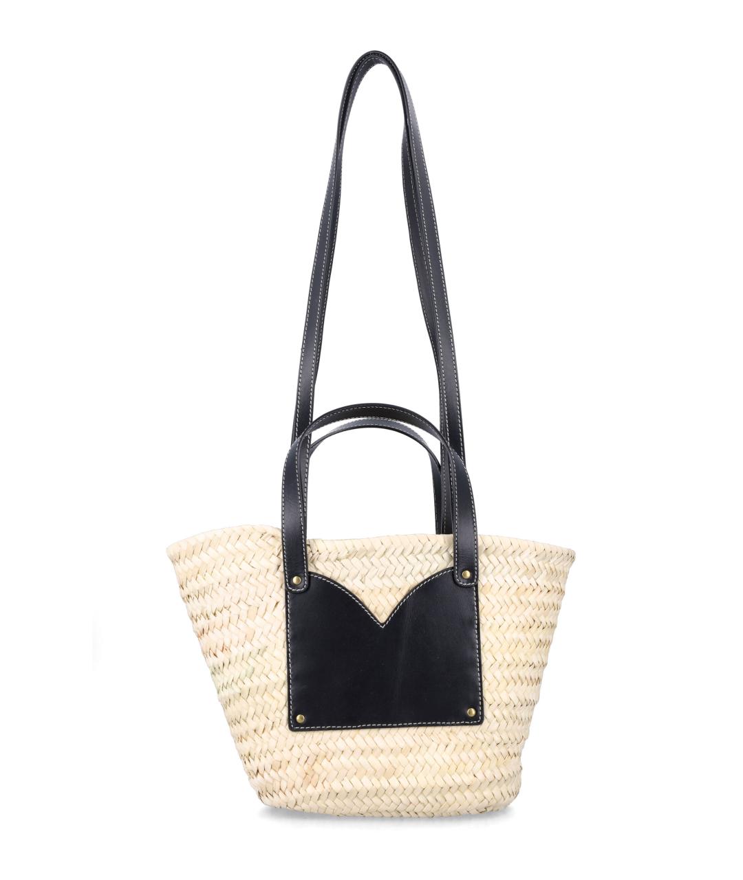 SESSUN Бежевая пелетеная сумка тоут, фото 3