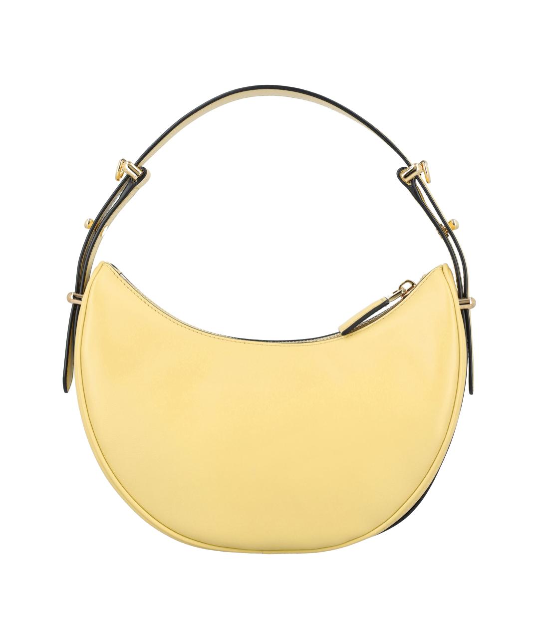 PRADA Желтая кожаная сумка через плечо, фото 4