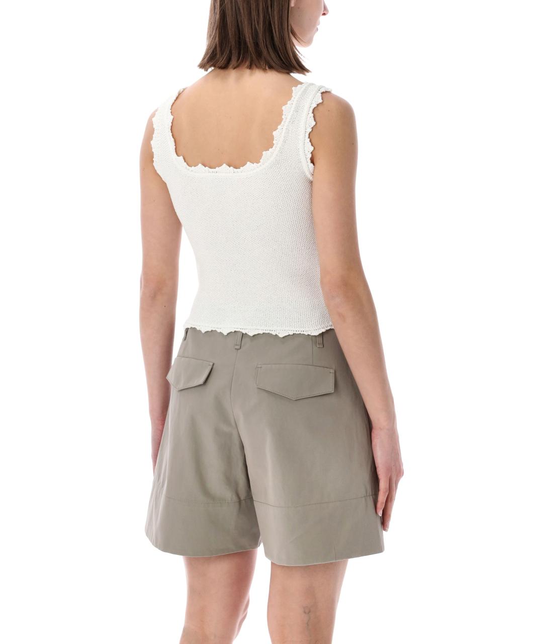 LOW CLASSIC Белая полиэстеровая майка, фото 2