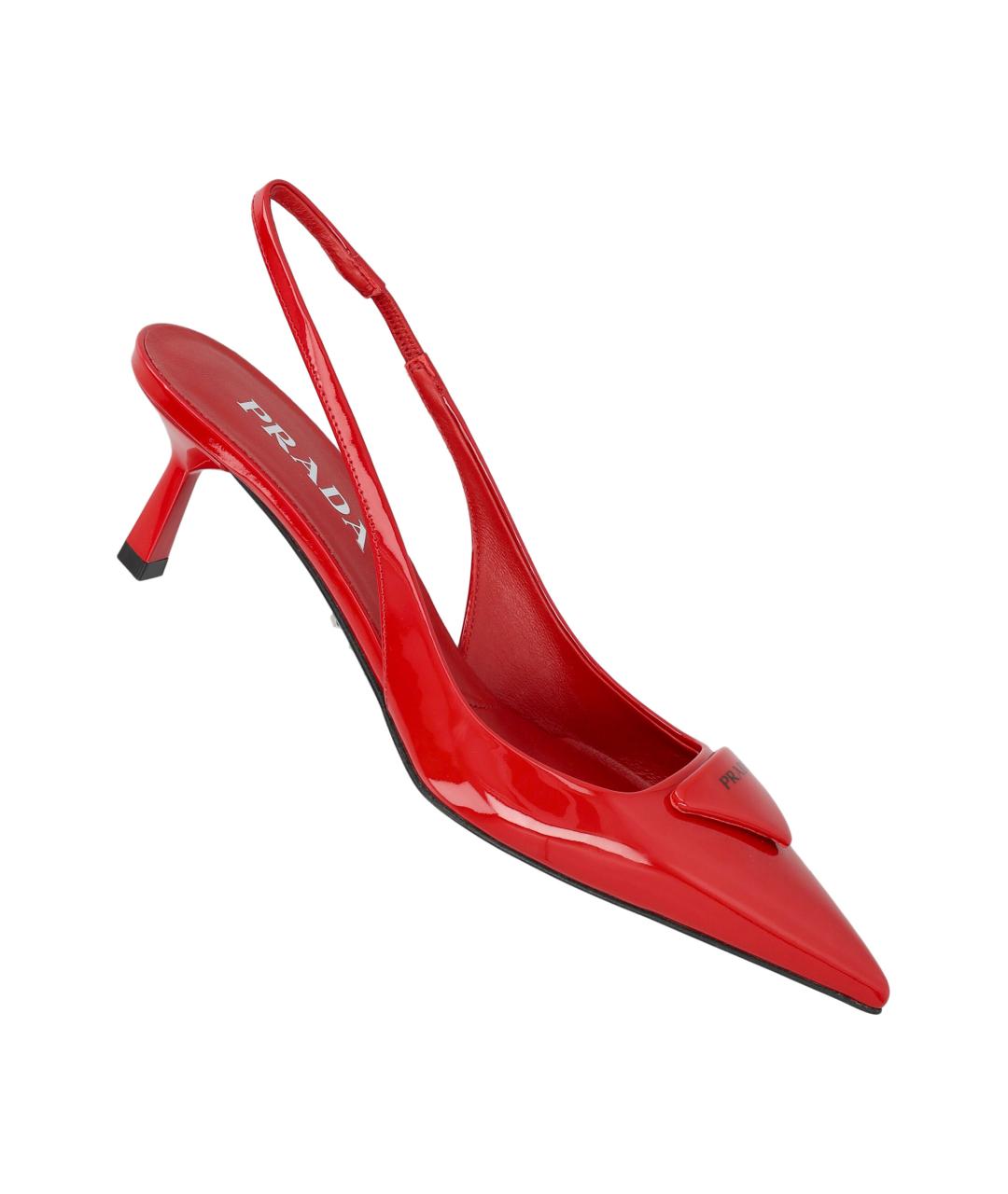 PRADA Красные туфли из лакированной кожи, фото 3