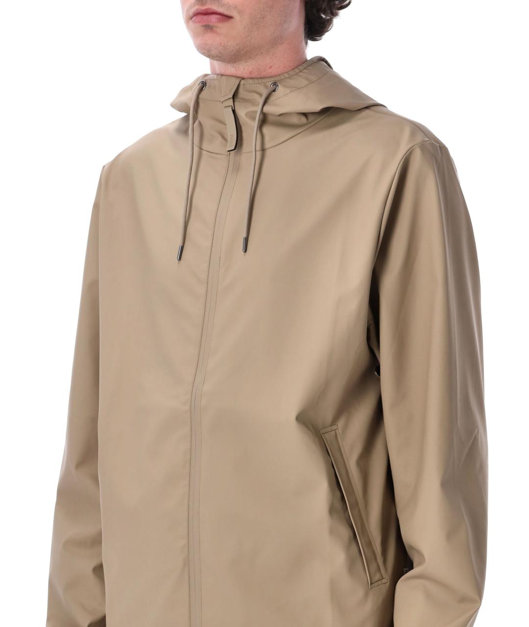 RAINS Бежевая полиэстеровая куртка, фото 3