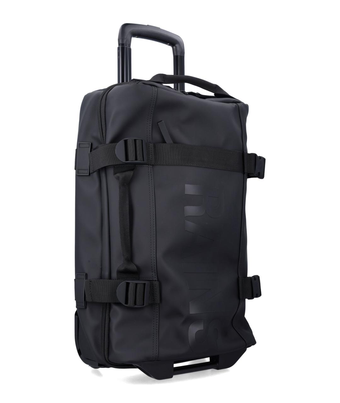 RAINS Черный синтетический чемодан, фото 2