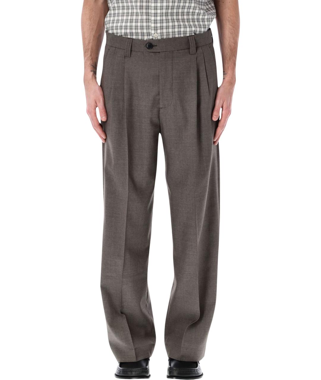 MFPEN Коричневые шерстяные повседневные брюки, фото 1