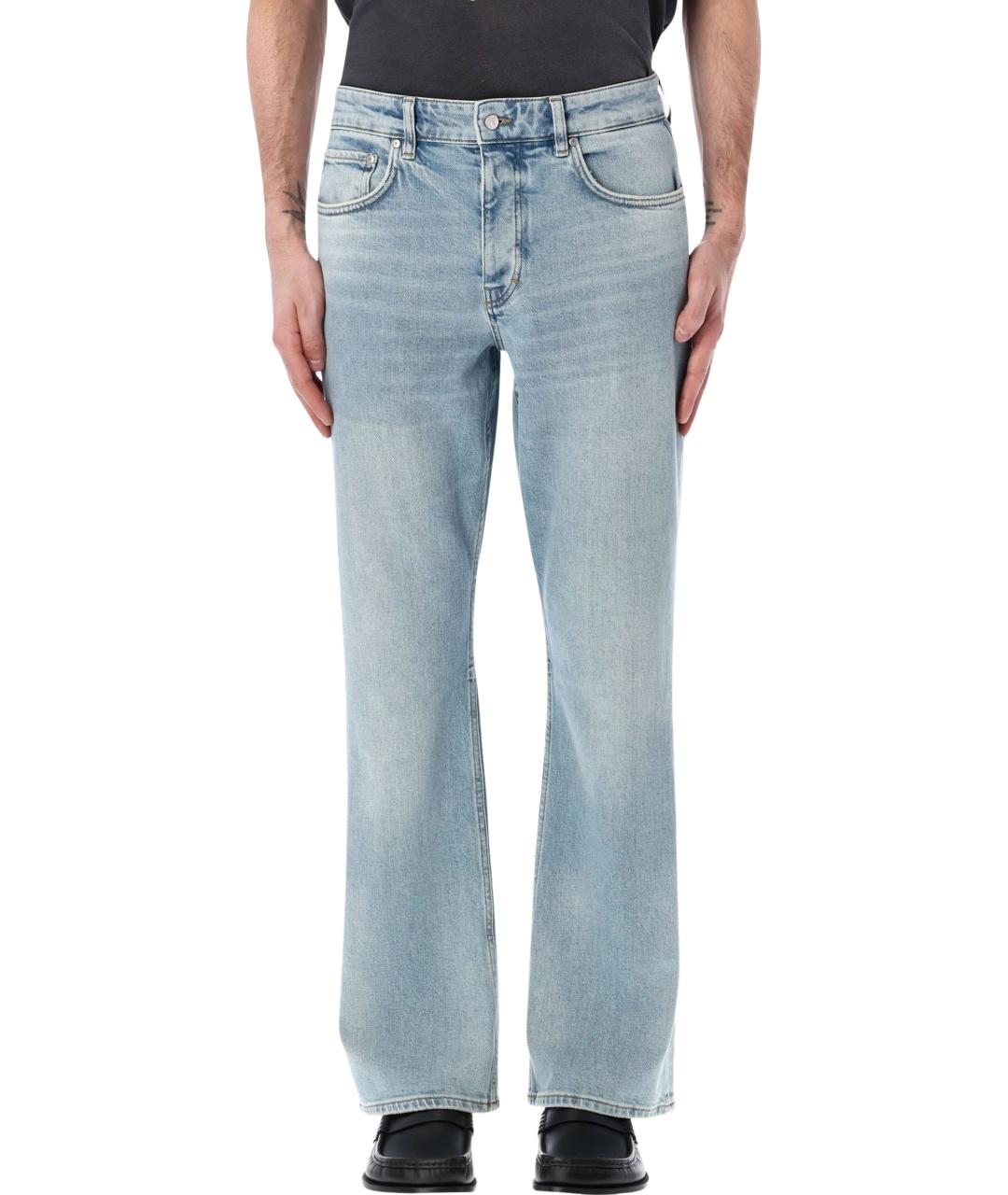 REPRESENT Синие хлопковые прямые джинсы, фото 1