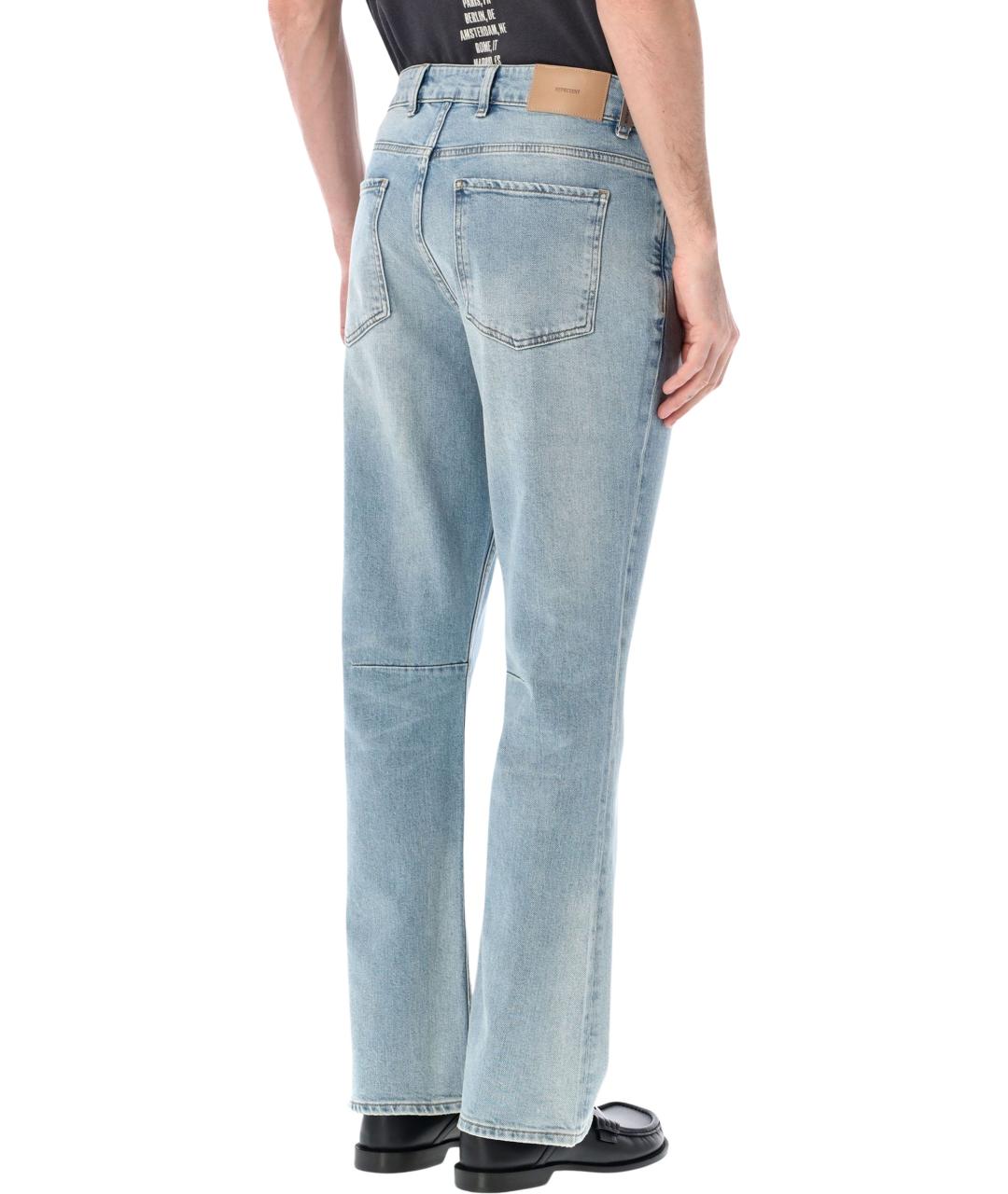 REPRESENT Синие хлопковые прямые джинсы, фото 2