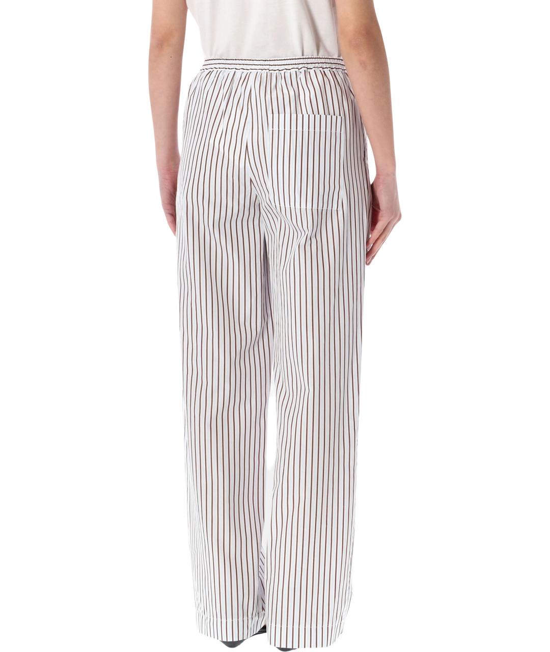 LOULOU STUDIO Мульти хлопковые прямые брюки, фото 2