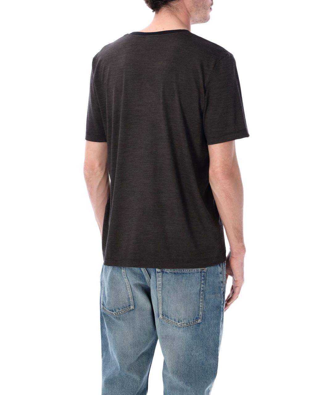 SAINT LAURENT Черная футболка, фото 2