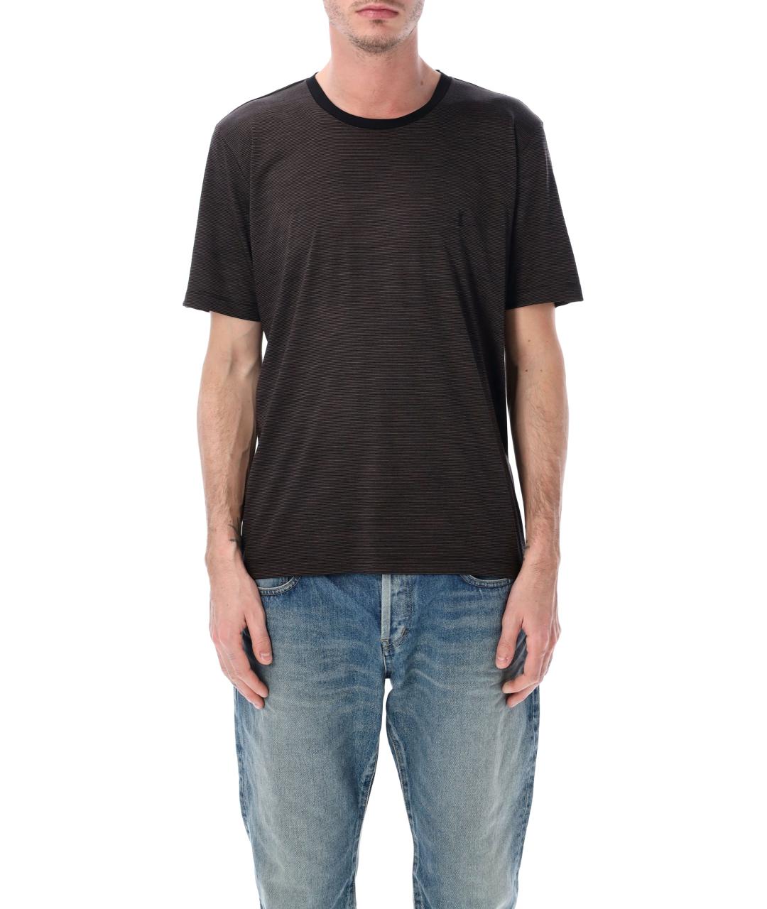 SAINT LAURENT Черная футболка, фото 1