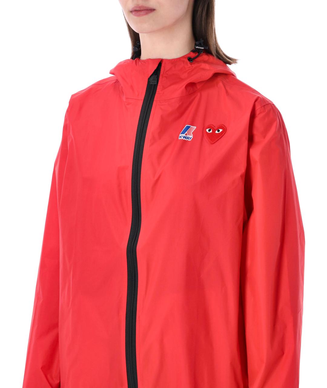 COMME DES GARÇONS PLAY Красная полиамидовая куртка, фото 3