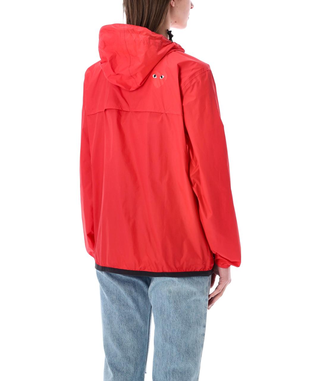 COMME DES GARÇONS PLAY Красная полиамидовая куртка, фото 2