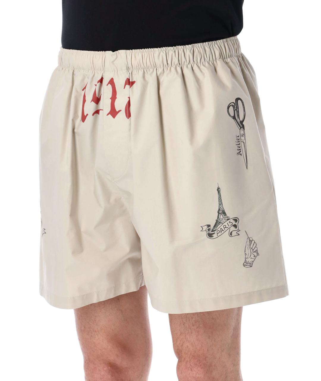 BALENCIAGA Бежевые шорты, фото 3