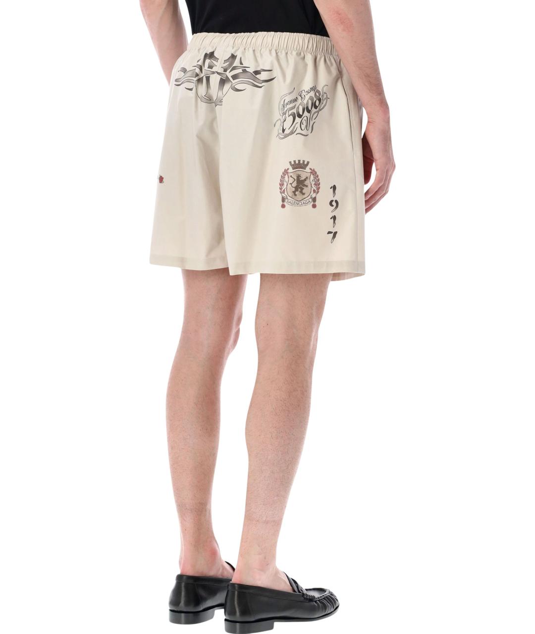 BALENCIAGA Бежевые шорты, фото 2