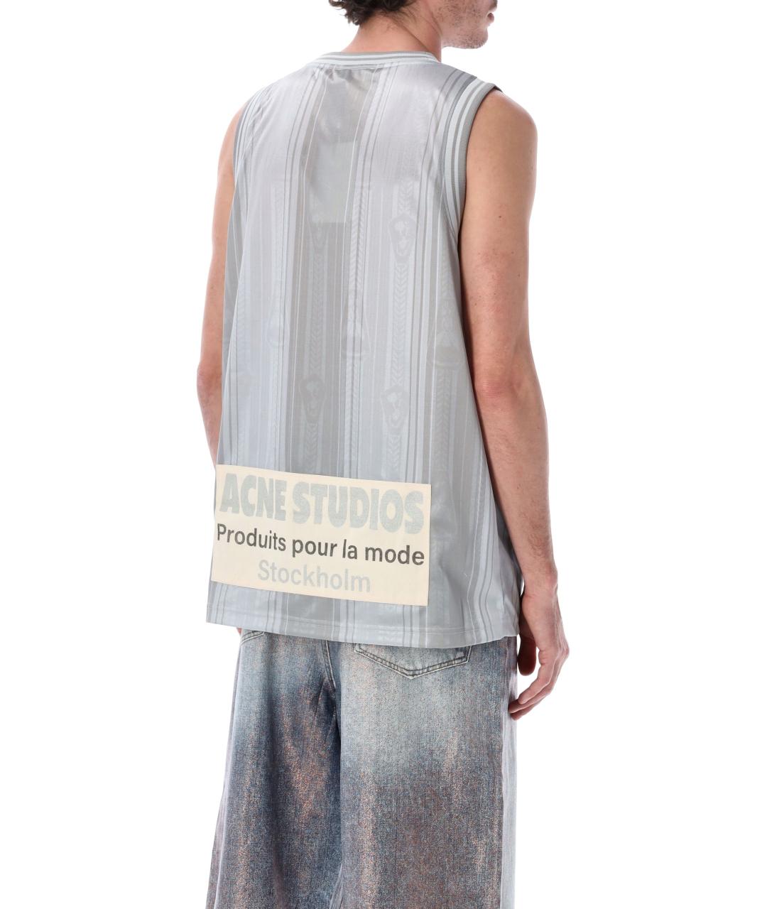 ACNE STUDIOS Серая майка, фото 2