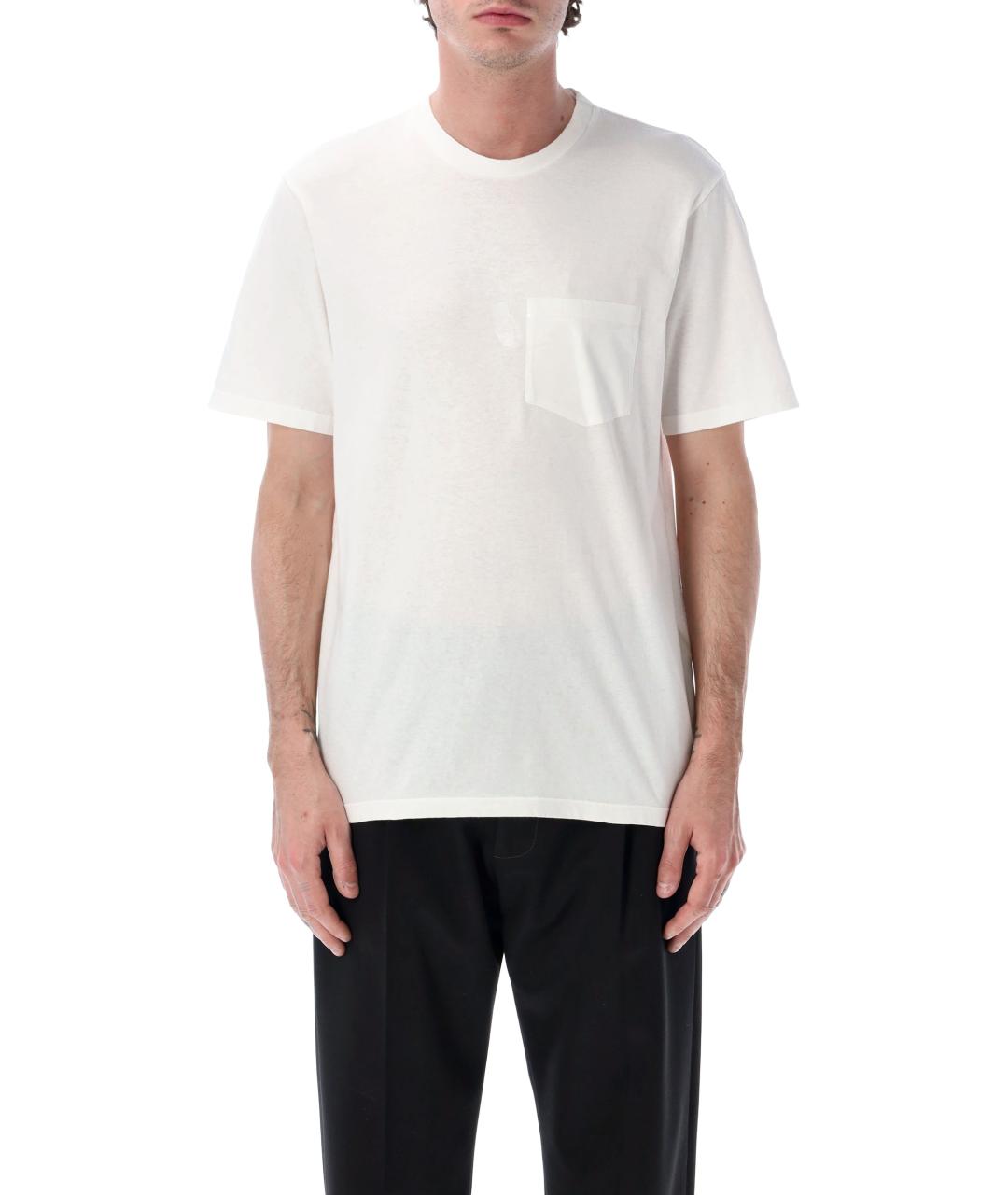 MAISON MARGIELA Белая хлопковая футболка, фото 1