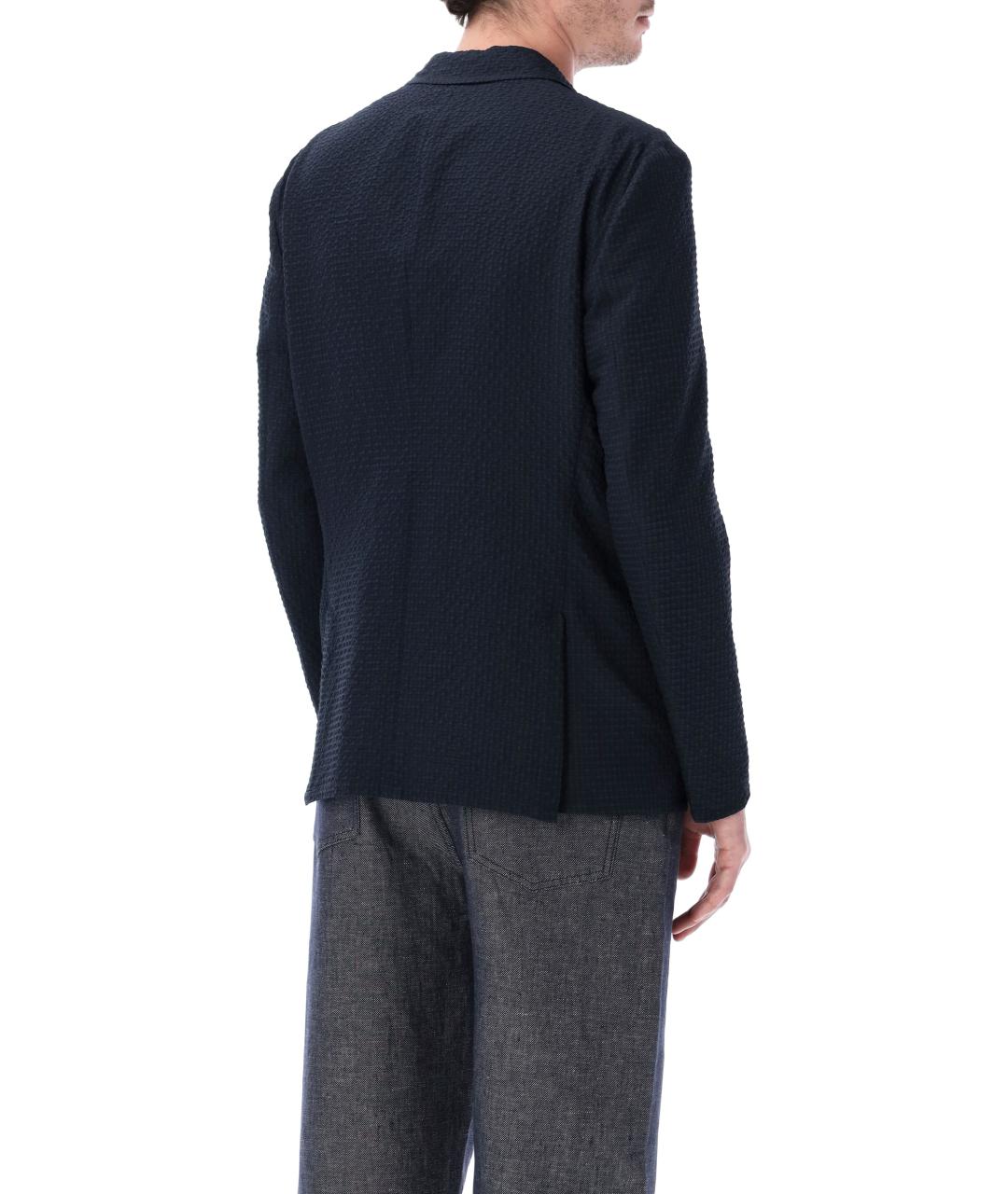 EMPORIO ARMANI Синий полиэстеровый пиджак, фото 2