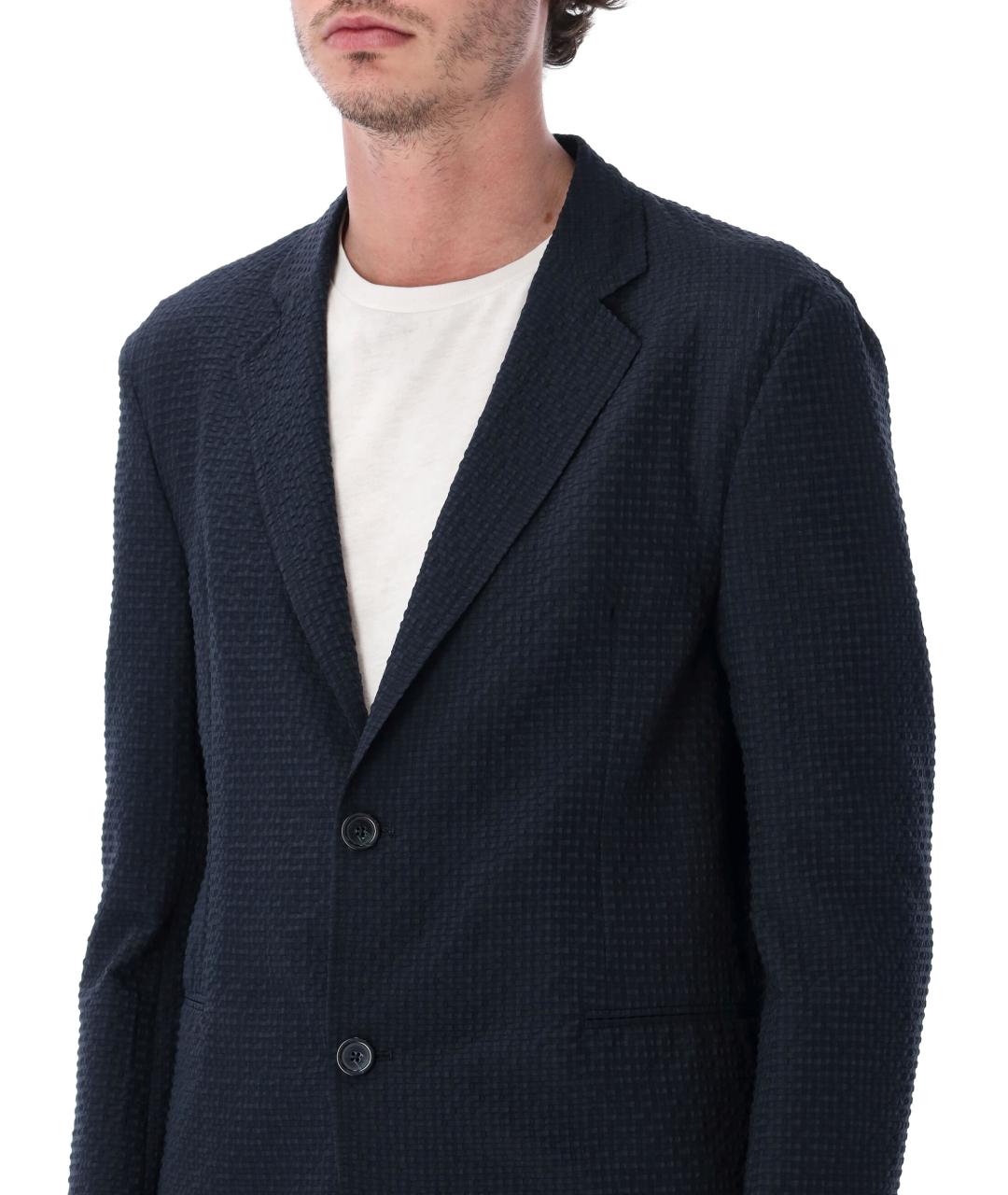 EMPORIO ARMANI Синий полиэстеровый пиджак, фото 3