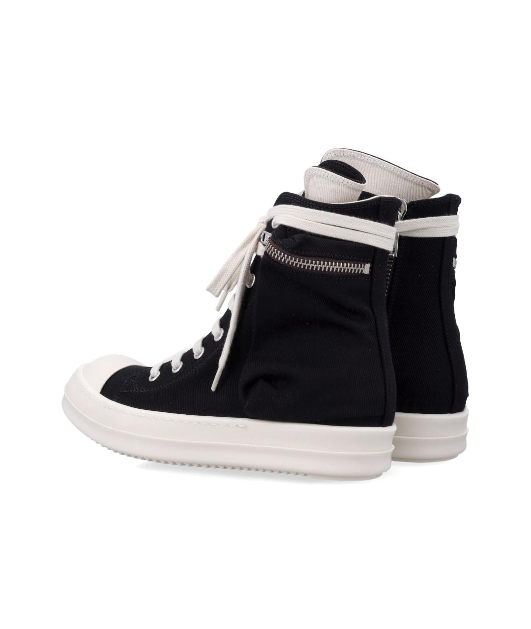 RICK OWENS DRKSHDW Черные текстильные кроссовки, фото 4