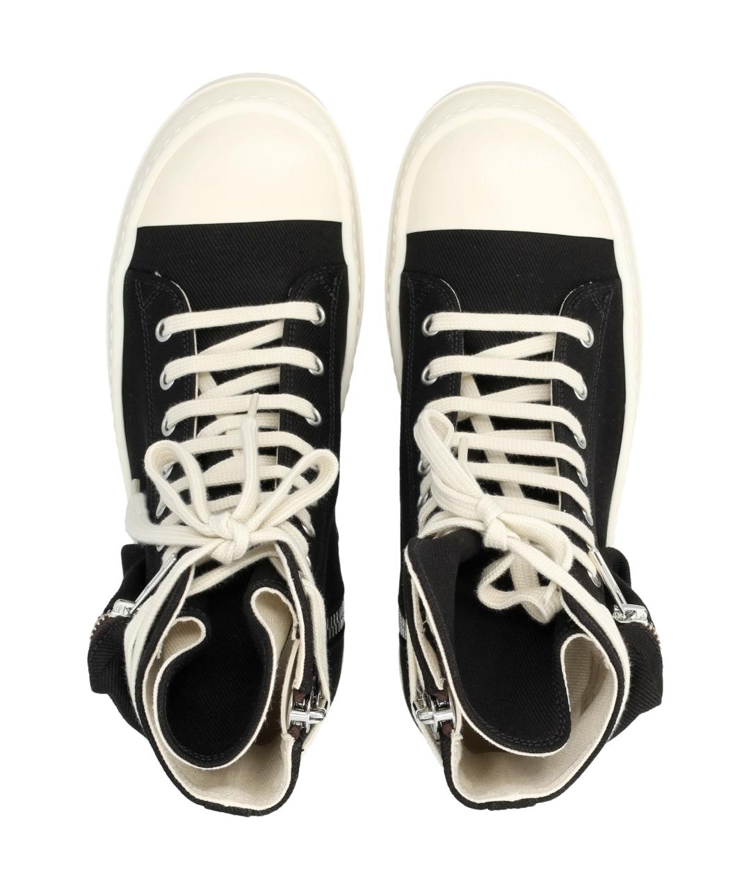 RICK OWENS DRKSHDW Черные текстильные кроссовки, фото 2