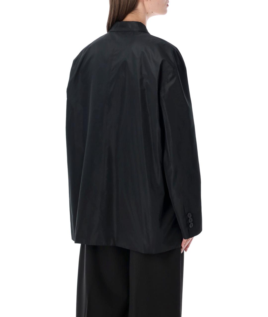 PRADA Черный полиэстеровый жакет/пиджак, фото 2