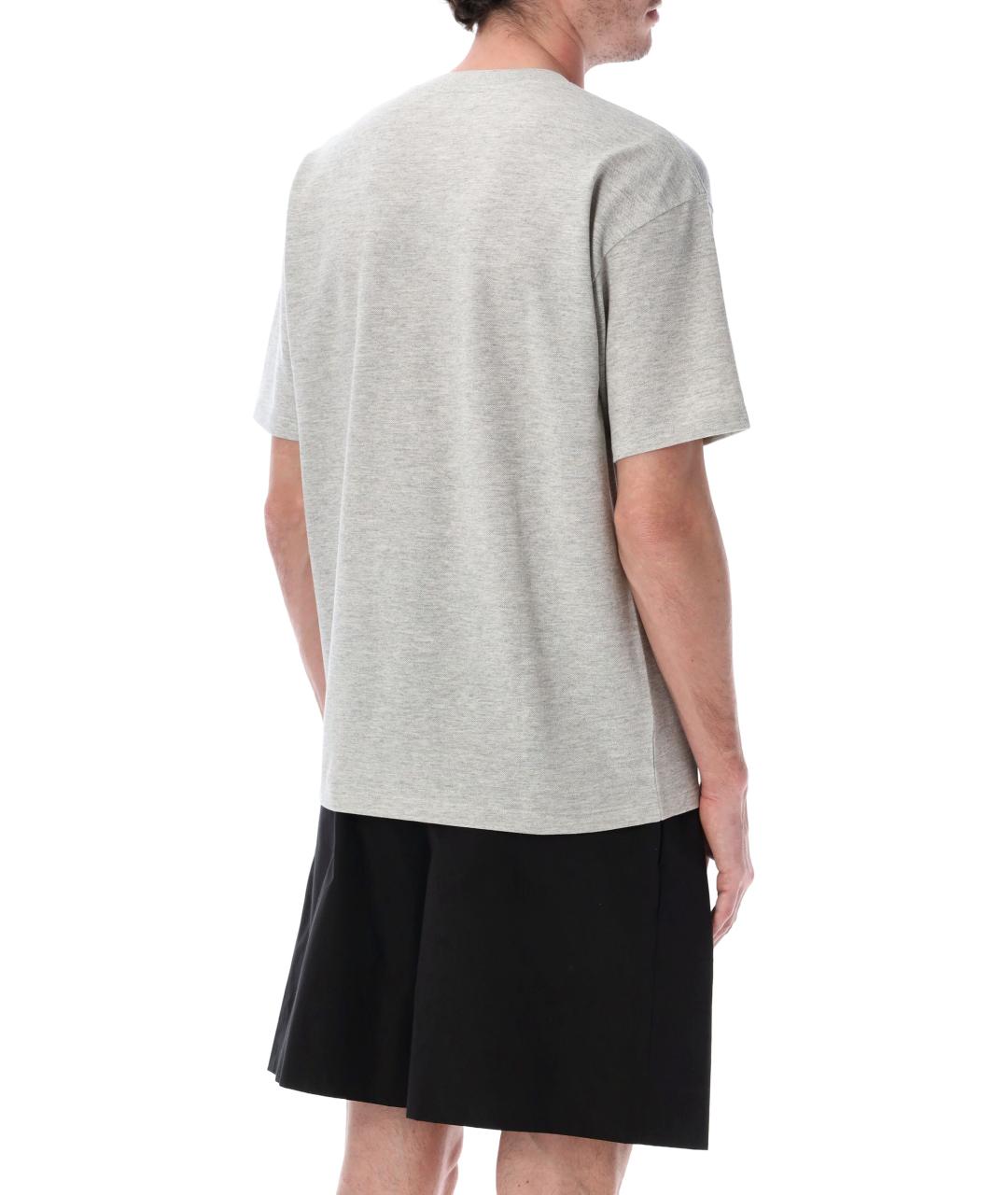 SAINT LAURENT Серая хлопковая классическая рубашка, фото 2