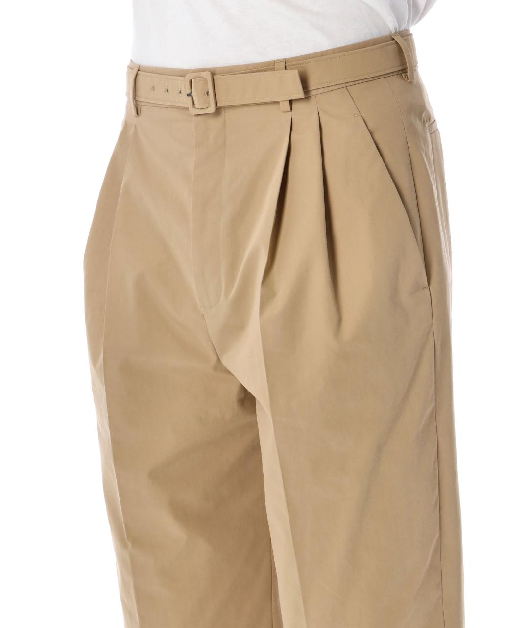 SAINT LAURENT Бежевые хлопковые повседневные брюки, фото 3