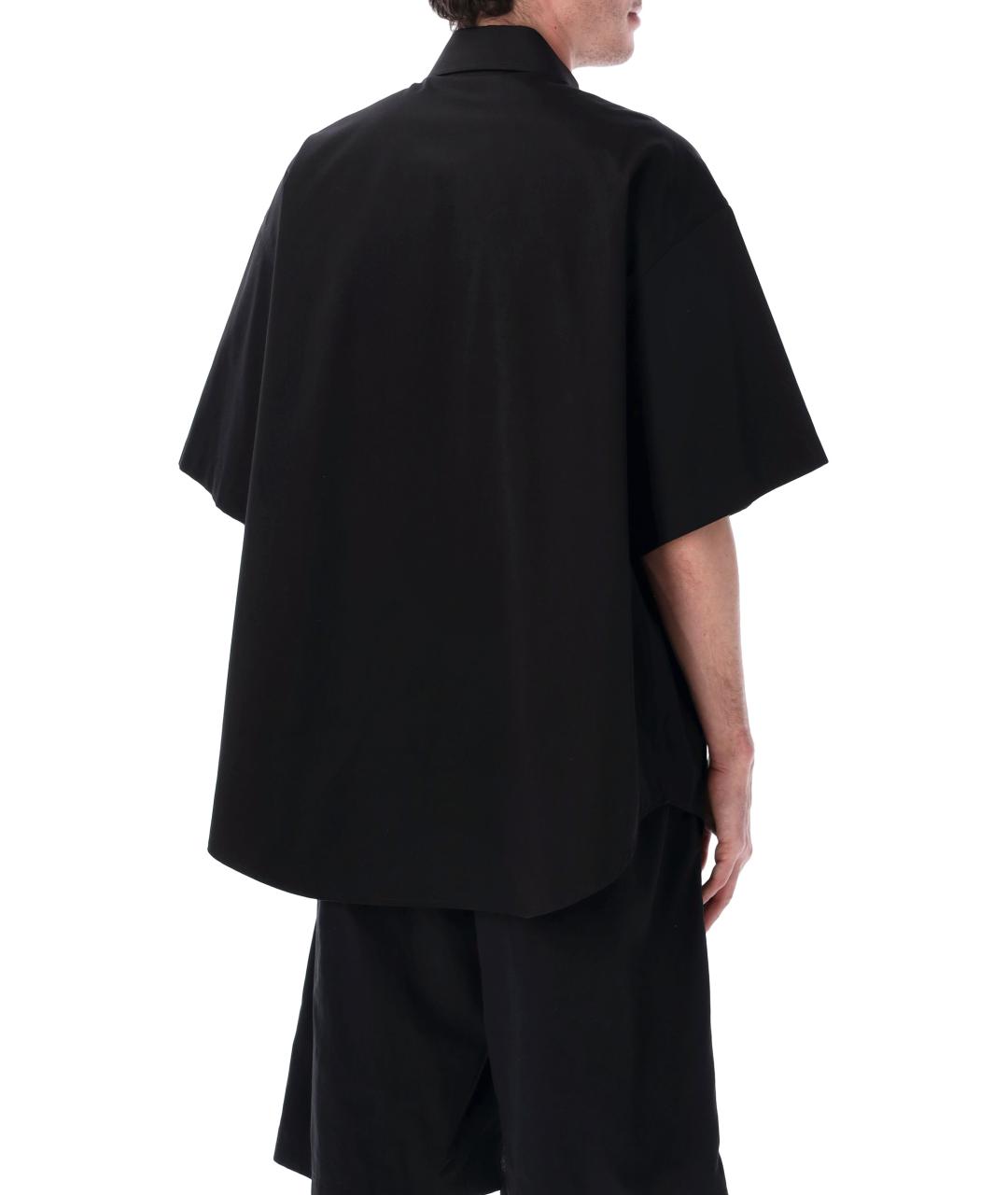 BALENCIAGA Черная хлопковая кэжуал рубашка, фото 2