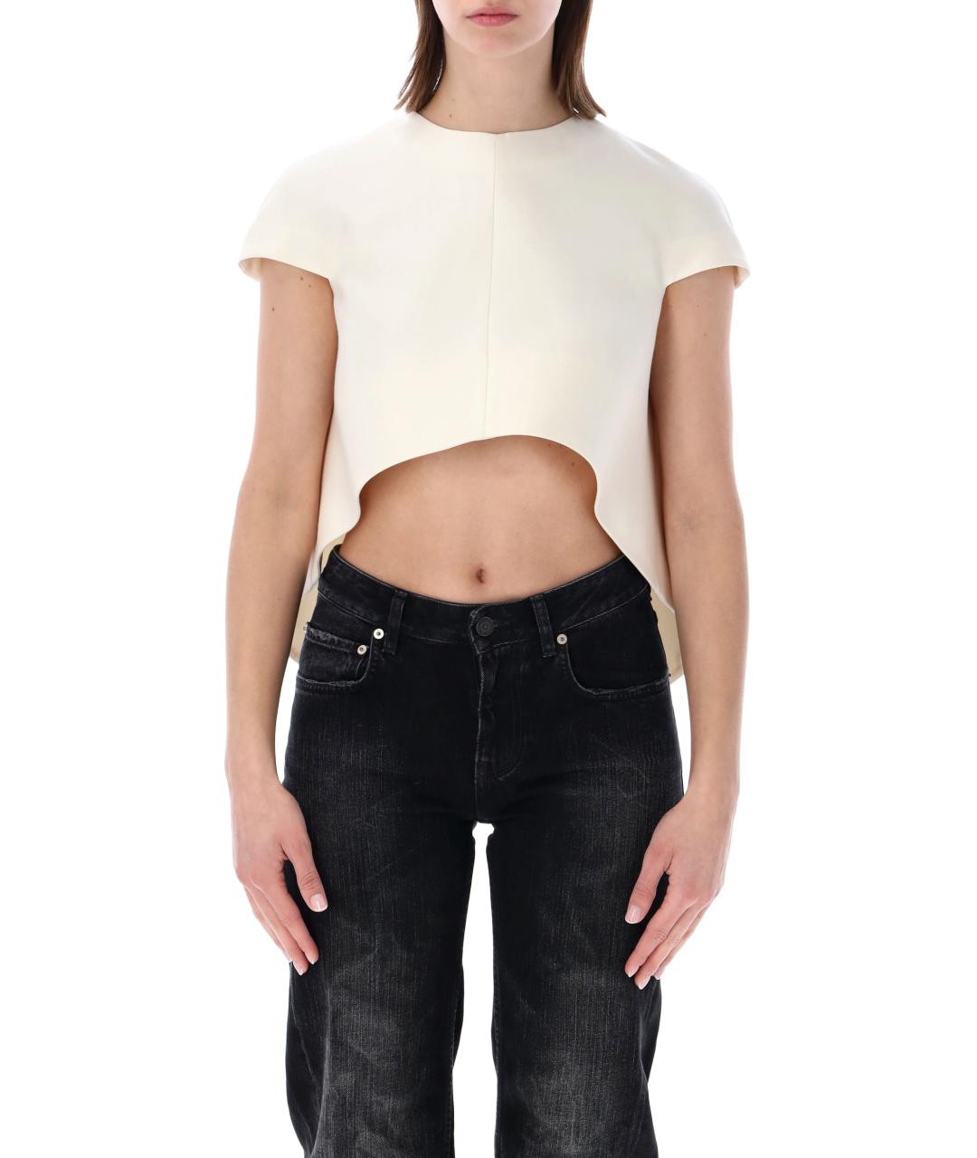 BALENCIAGA Белая шерстяная блузы, фото 1