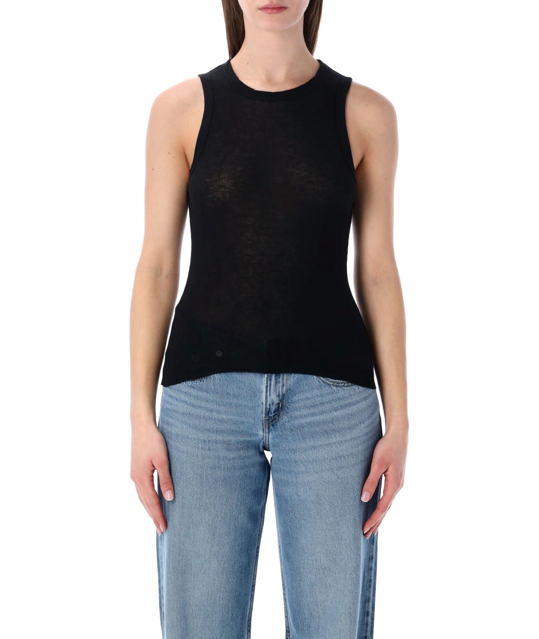 JAMES PERSE Черная хлопковая майка, фото 1