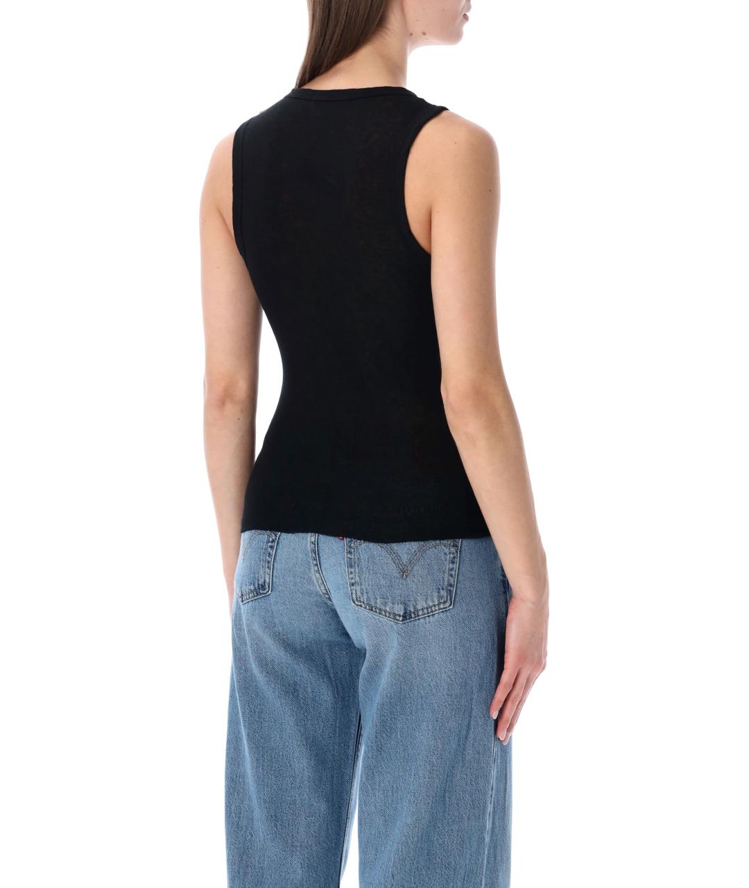 JAMES PERSE Черная хлопковая майка, фото 2