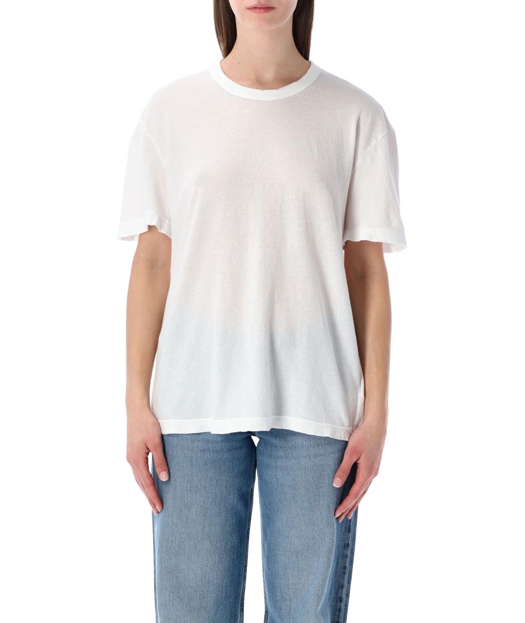 JAMES PERSE Белая хлопковая футболка, фото 1