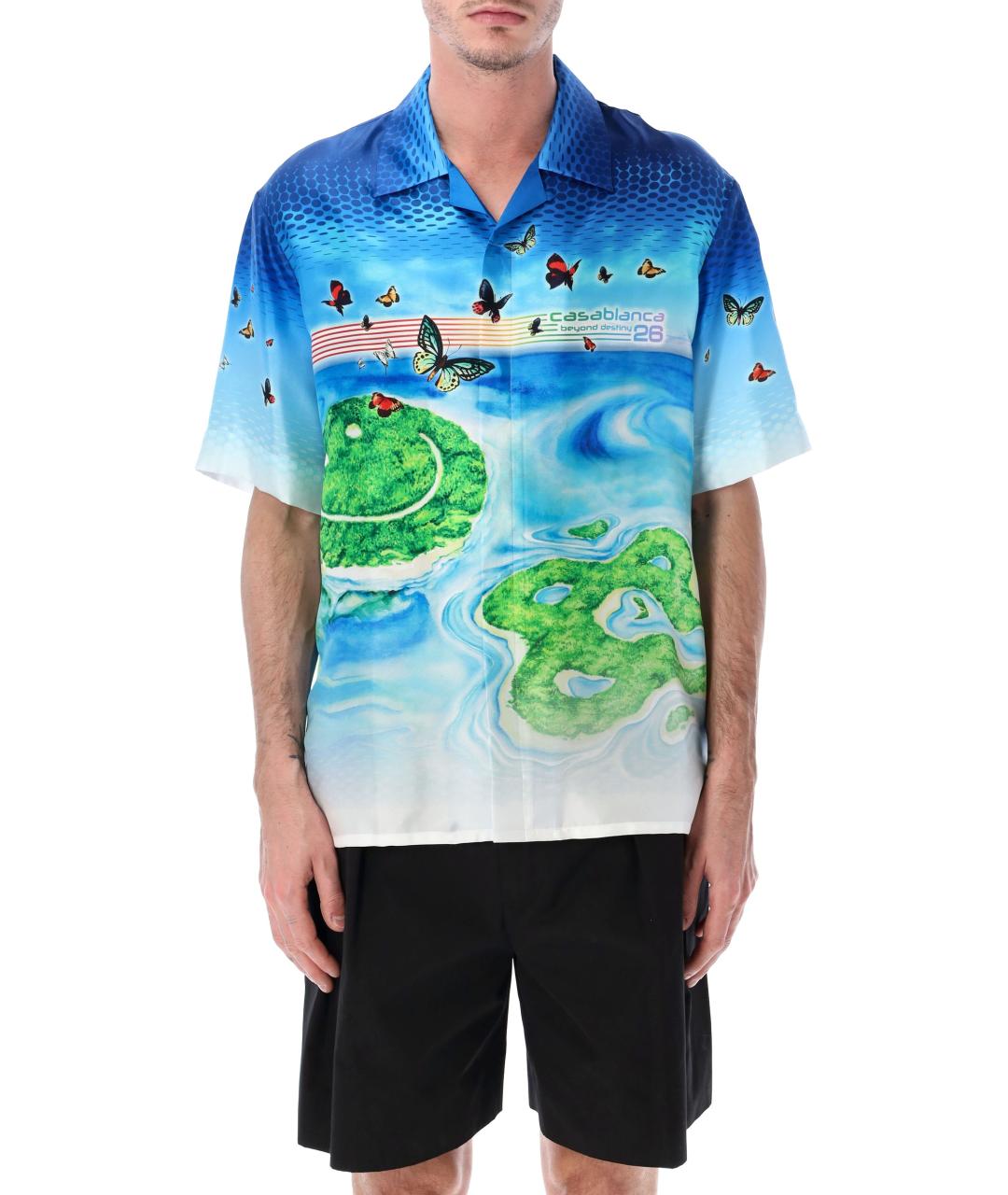 CASABLANCA Мульти шелковая кэжуал рубашка, фото 1