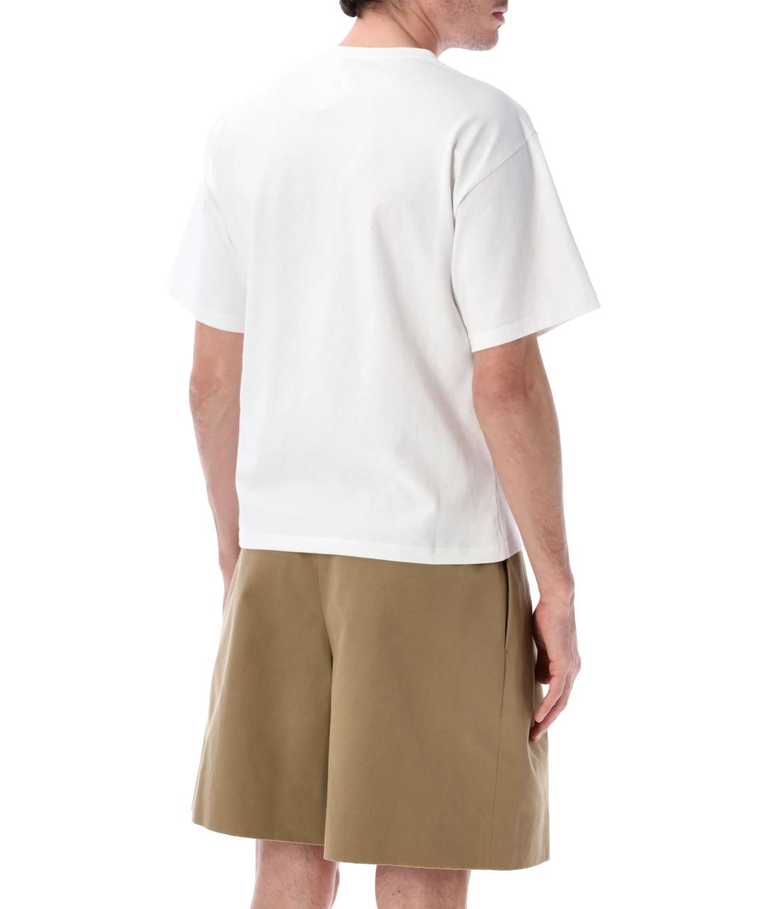 SAINT LAURENT Белая хлопковая футболка, фото 2