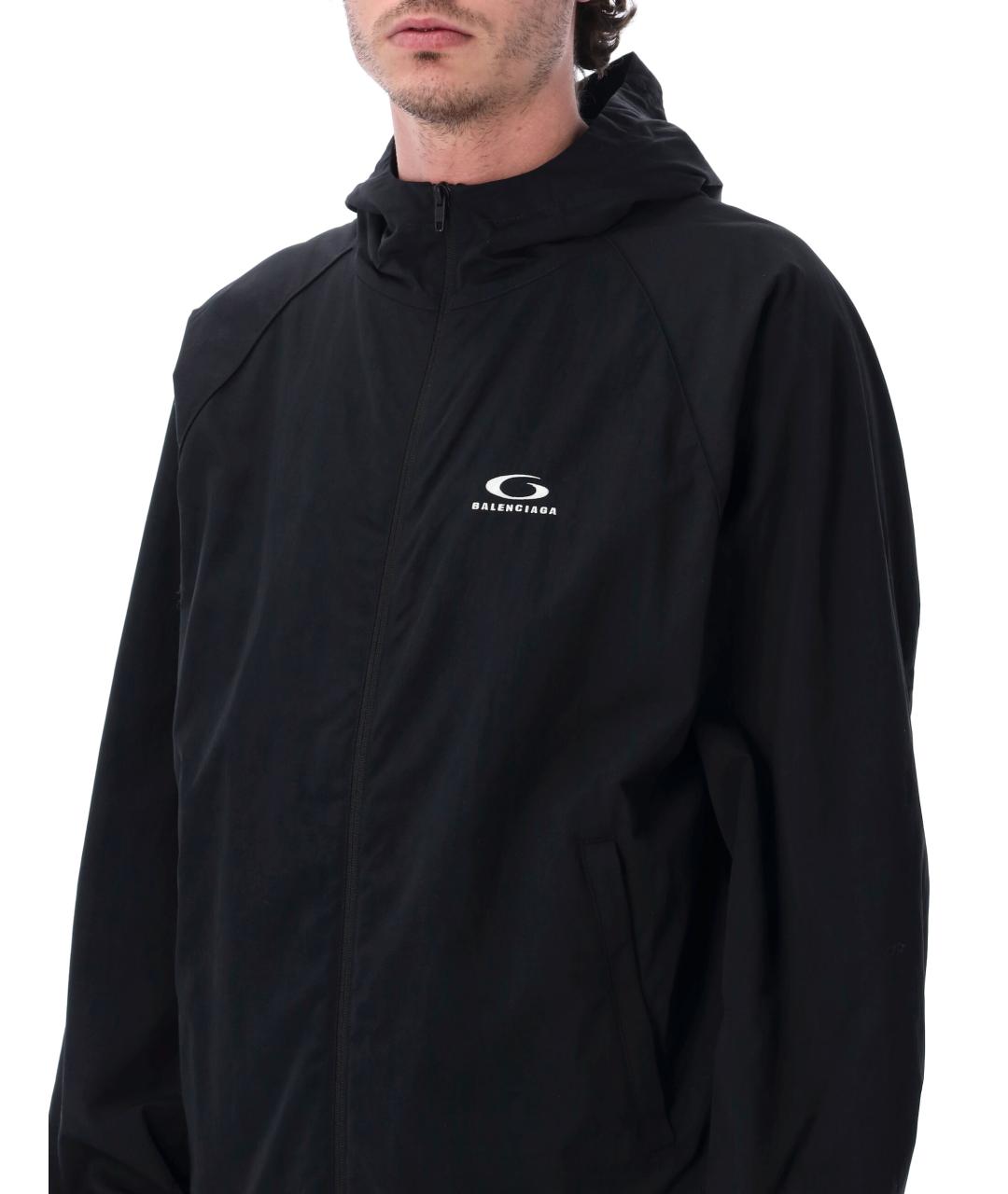 BALENCIAGA Черная полиамидовая куртка, фото 3