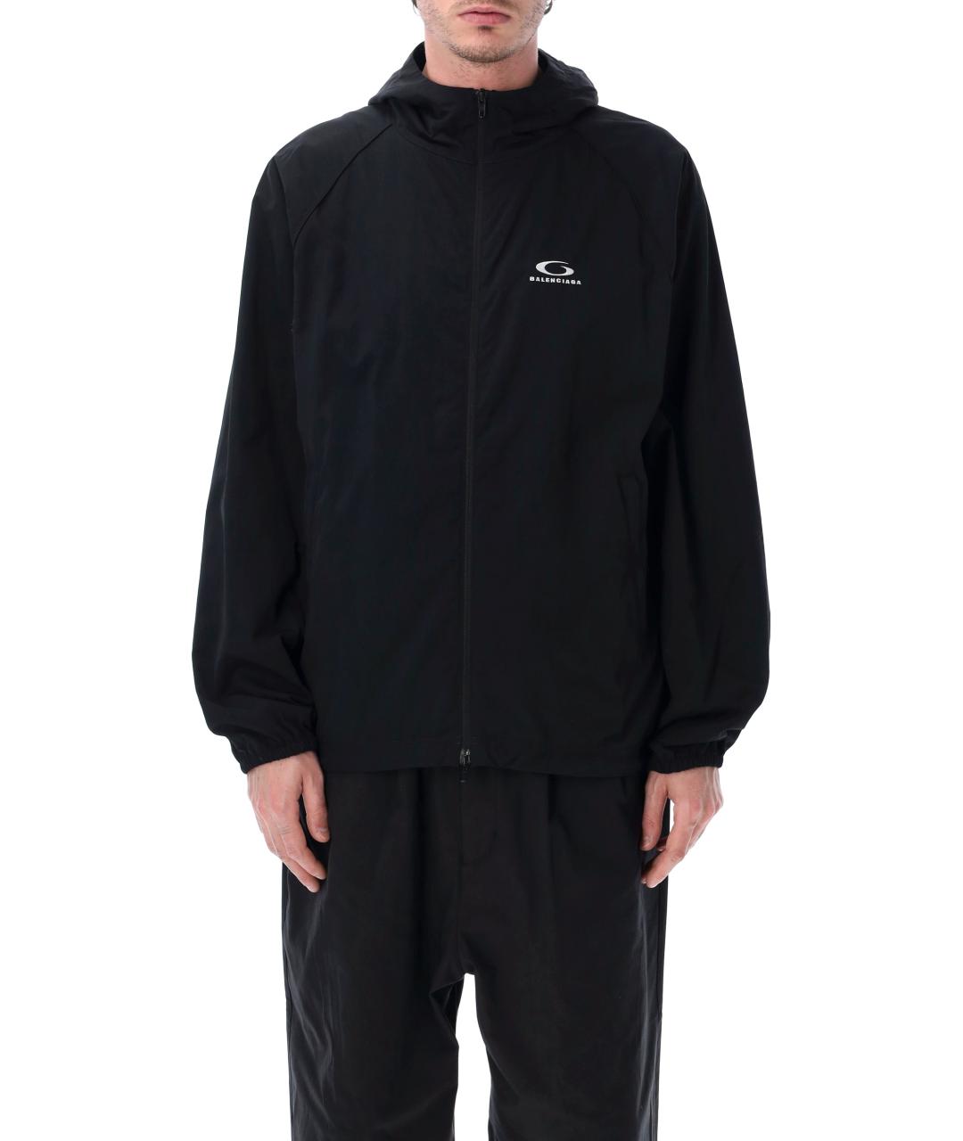 BALENCIAGA Черная полиамидовая куртка, фото 1