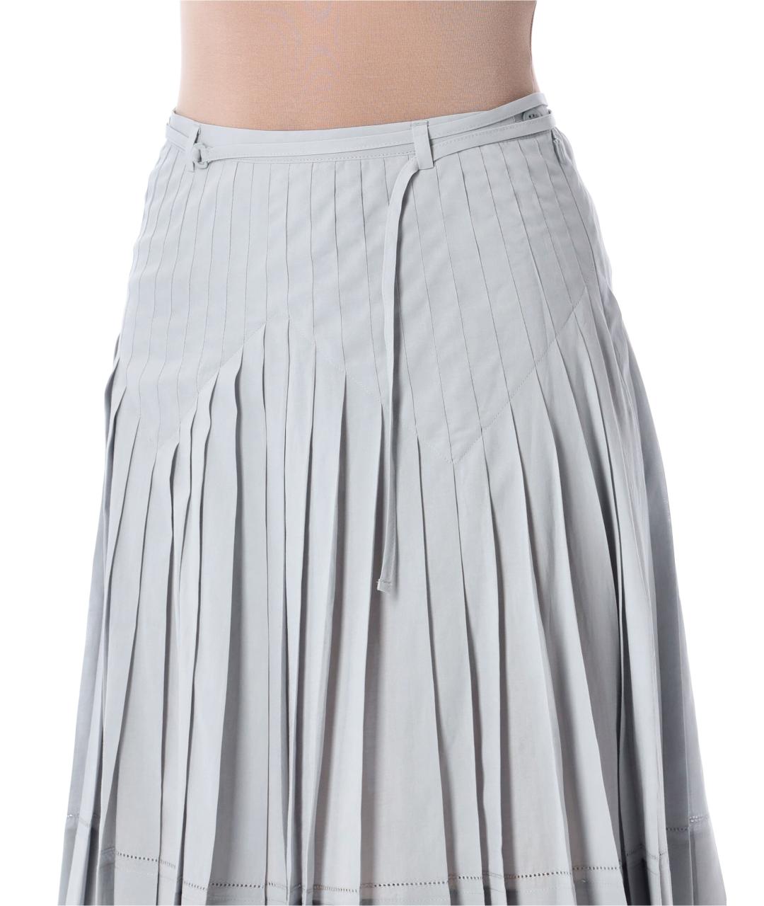 LOW CLASSIC Серая юбка миди, фото 3