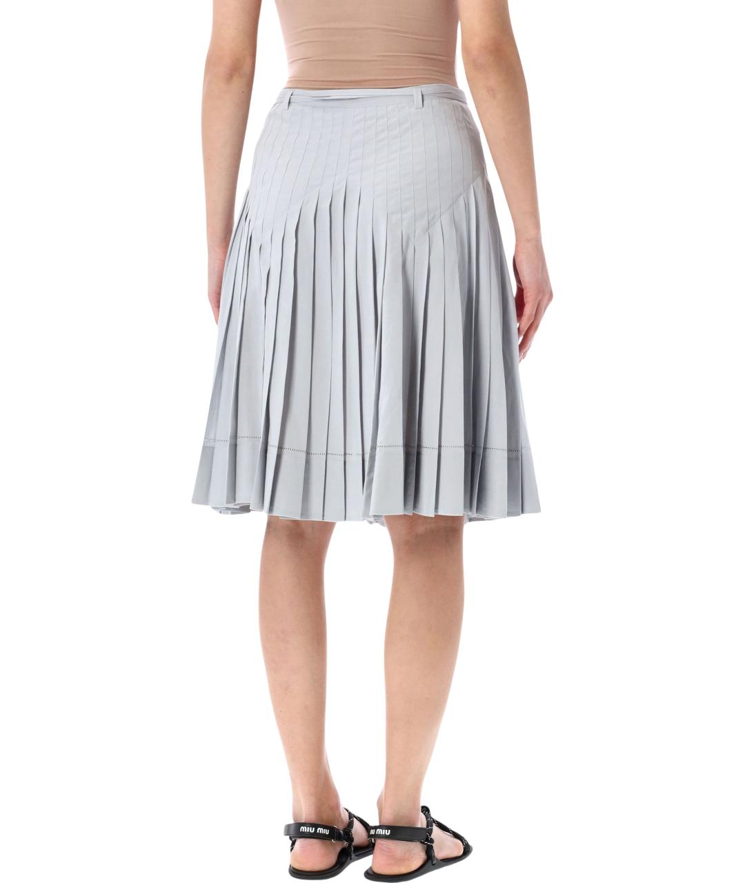 LOW CLASSIC Серая юбка миди, фото 2