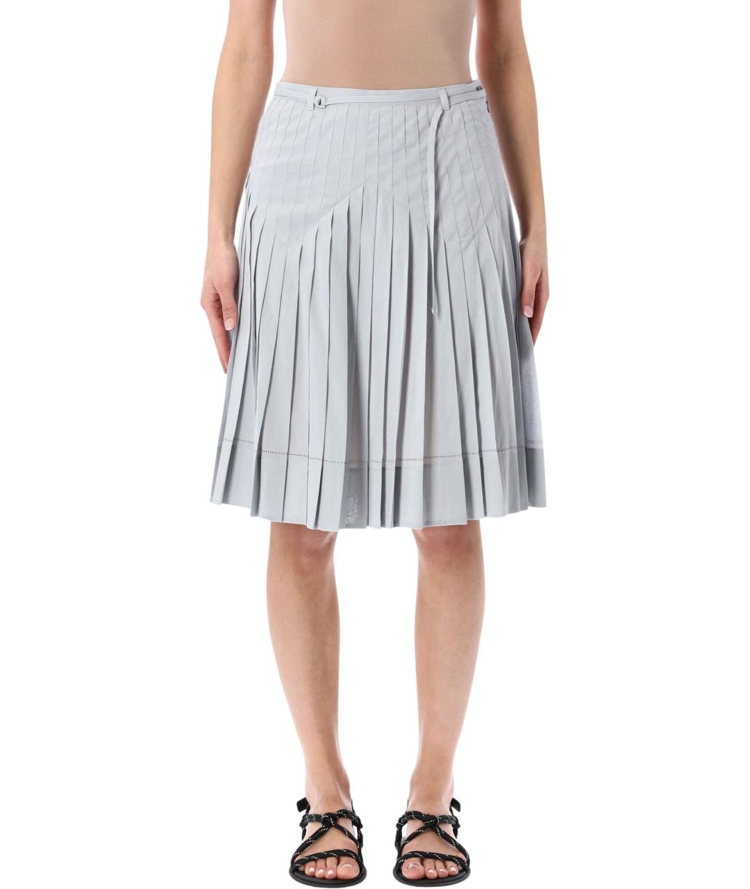 LOW CLASSIC Серая юбка миди, фото 1