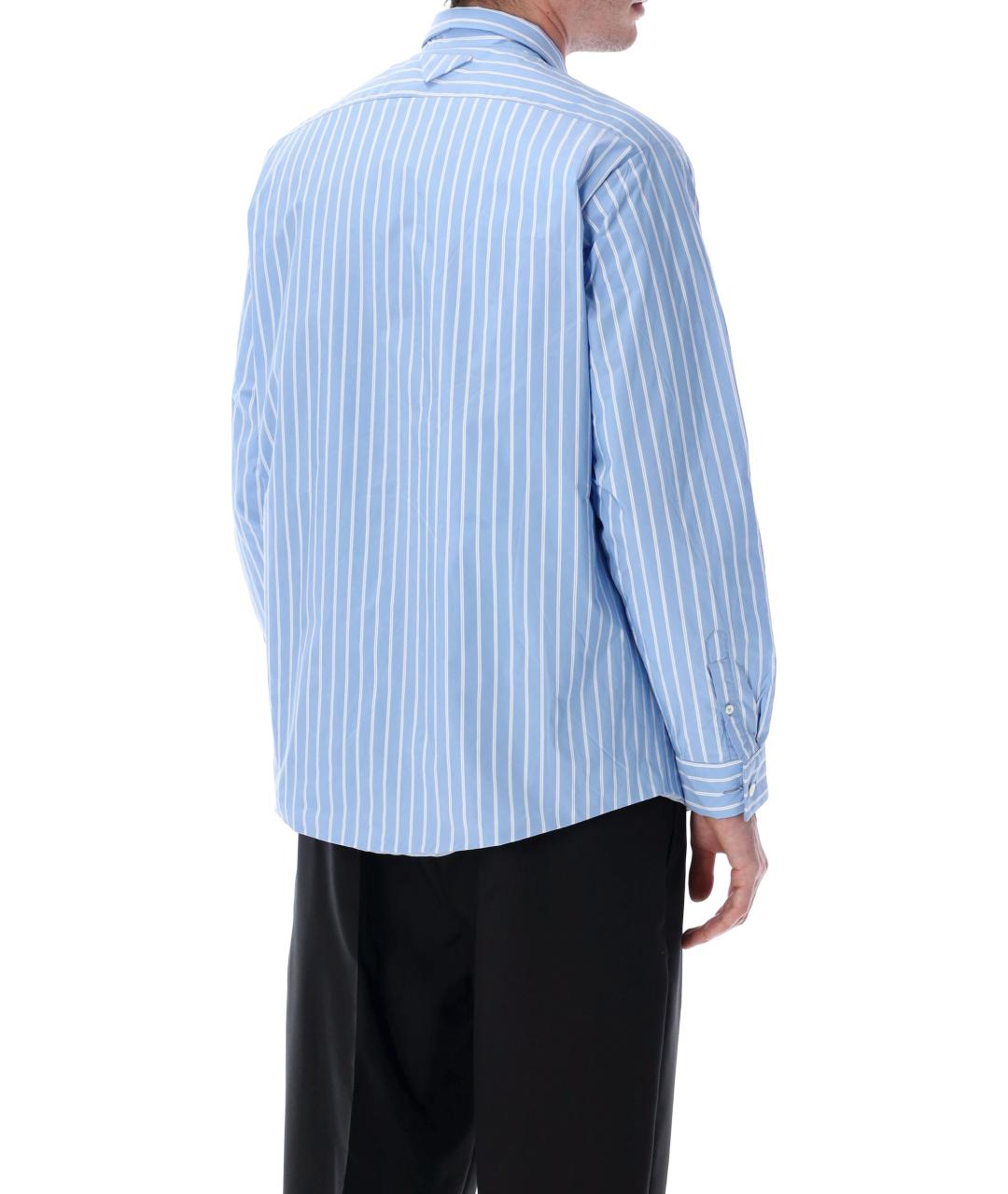 PRADA Голубая полиамидовая куртка, фото 2