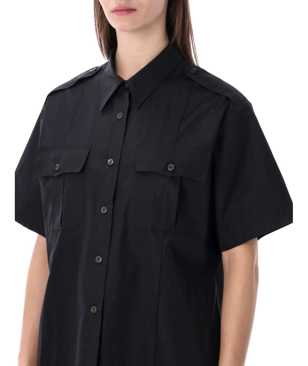 PRADA Черная хлопковая рубашка, фото 3