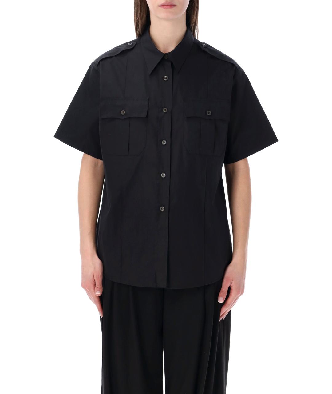 PRADA Черная хлопковая рубашка, фото 1