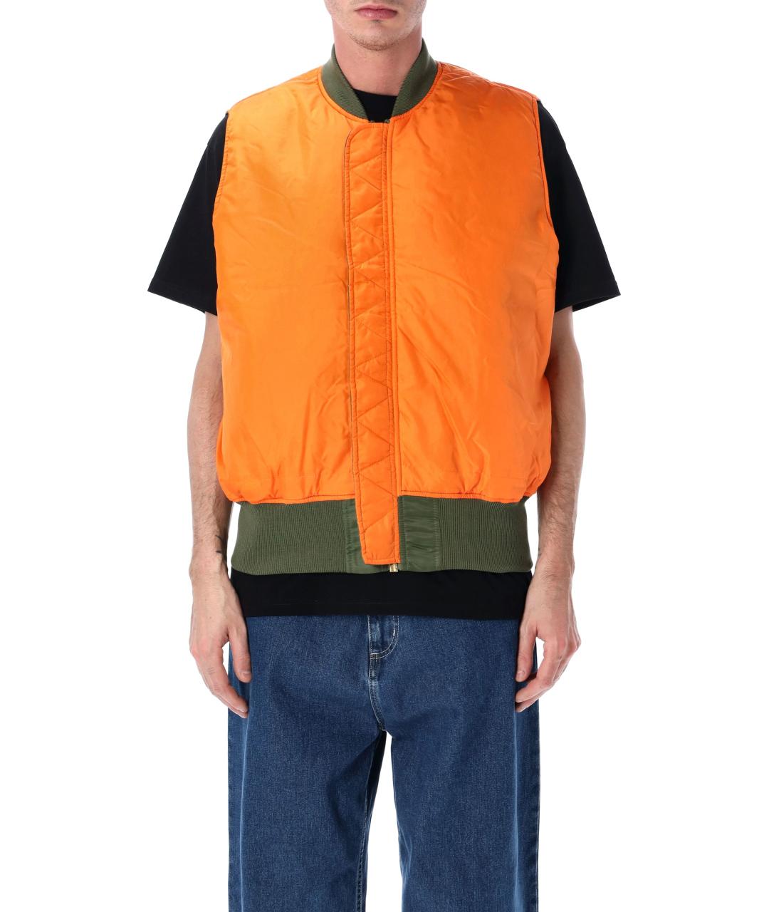 ALPHA INDUSTRIES Зеленый полиамидовый жилет, фото 4