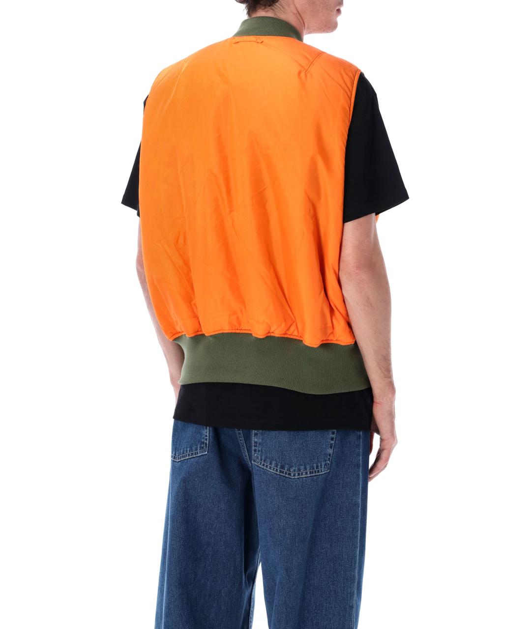 ALPHA INDUSTRIES Зеленый полиамидовый жилет, фото 5