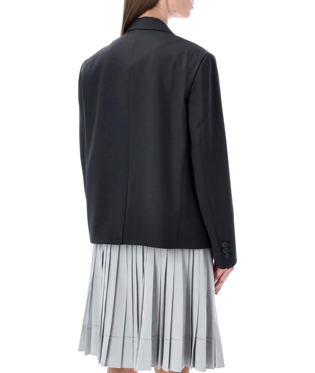 LOW CLASSIC Серый шерстяной жакет/пиджак, фото 2