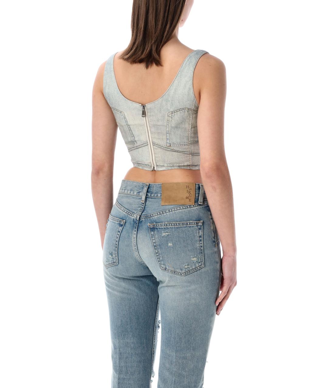 HAIKURE Голубая хлопковая майка, фото 2