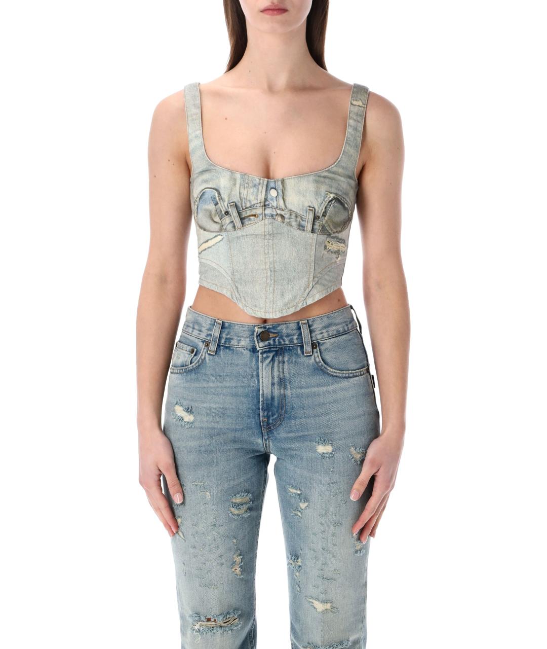 HAIKURE Голубая хлопковая майка, фото 1